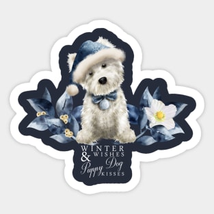 Santa Westie Sticker